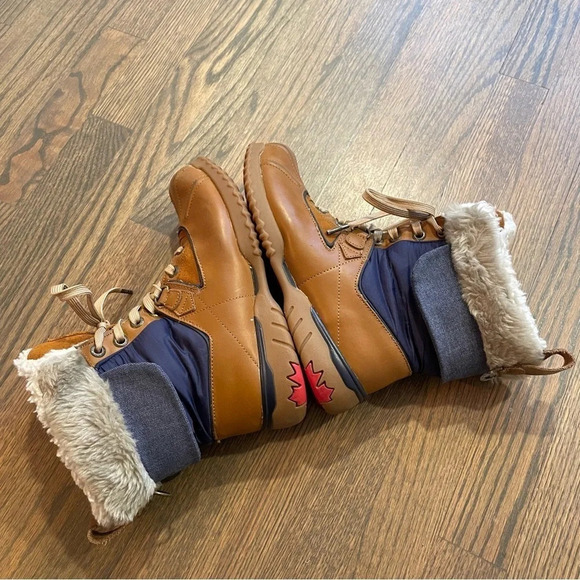 Pajar Canada Waterproof Leather boots color block size EU 38 US 7-7.5 main image 10